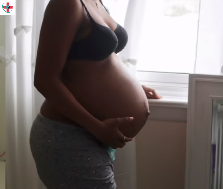 Black pregnant woman